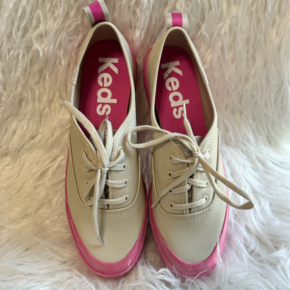 Keds Pink Sole Sneakers, NWOT